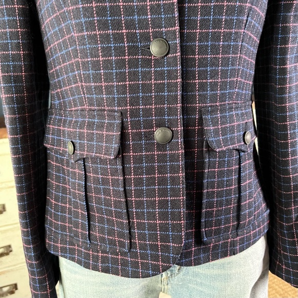 Rag & Bone Nancie Plaid Blazer Jacket Size 2 - Picture 3 of 16